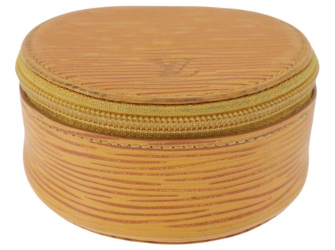 LOUIS VUITTON Epi Ecrin Bijou 8 Jewelry Box Yellow M48229 LV Auth BA14237 Jaune - vue 13
