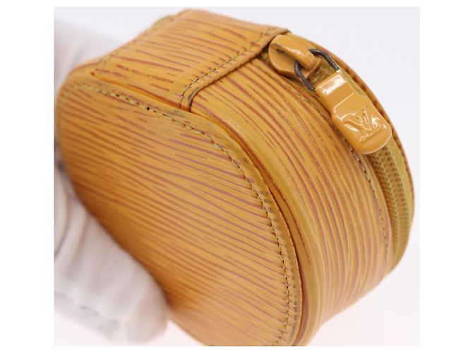 LOUIS VUITTON Epi Ecrin Bijou 8 Jewelry Box Yellow M48229 LV Auth BA14237 Jaune - vue 14