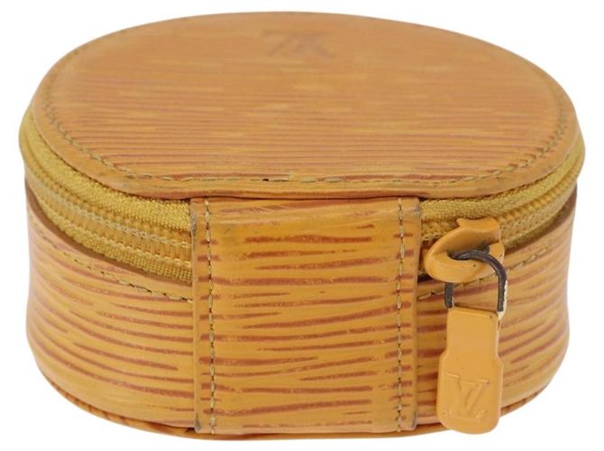 LOUIS VUITTON Epi Ecrin Bijou 8 Jewelry Box Yellow M48229 LV Auth BA14237 Jaune - vue 2