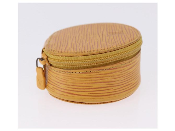 LOUIS VUITTON Epi Ecrin Bijou 8 Jewelry Box Yellow M48229 LV Auth BA14237 Jaune - vue 4