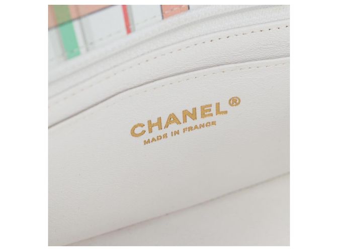 CHANEL Mini Matelasse 20 Chain Bag Lamb Skin Multicolor Gold CC Auth 192077SM Multicolore D'oro - vista 18