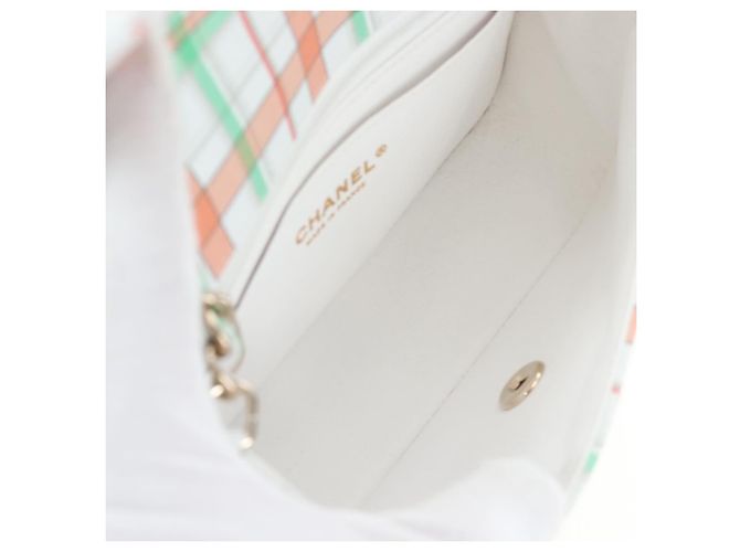 CHANEL Mini Matelasse 20 Chain Bag Lamb Skin Multicolor Gold CC Auth 192077SM Multicolore D'oro - vista 19