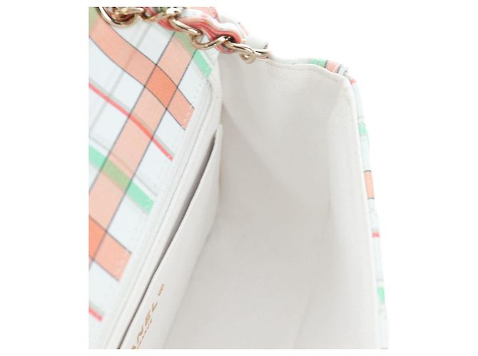 CHANEL Mini Matelasse 20 Chain Bag Lamb Skin Multicolor Gold CC Auth 192077SM Multicolore D'oro - vista 20