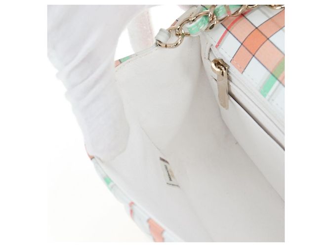 CHANEL Mini Matelasse 20 Chain Bag Lamb Skin Multicolor Gold CC Auth 192077SM Multicolore D'oro - vista 21