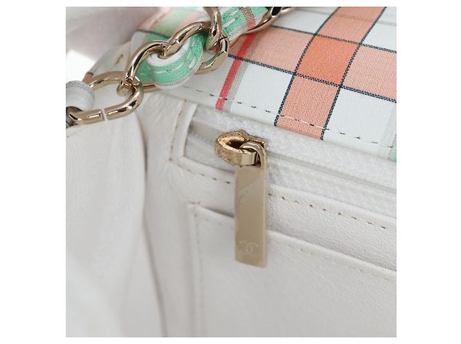 CHANEL Mini Matelasse 20 Chain Bag Lamb Skin Multicolor Gold CC Auth 192077SM Multicolore D'oro - vista 22