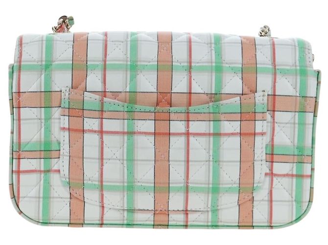 CHANEL Mini Matelasse 20 Chain Bag Lamb Skin Multicolor Gold CC Auth 192077SM Multicolore D'oro - vista 3