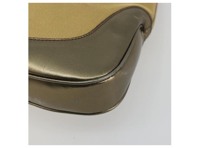 Borsa GUCCI GG Canvas Jackie Sherry Line Gold 001 3306 Auth 192254V D'oro - vista 11