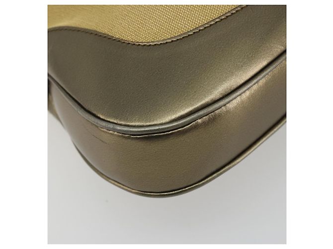 Borsa GUCCI GG Canvas Jackie Sherry Line Gold 001 3306 Auth 192254V D'oro - vista 12