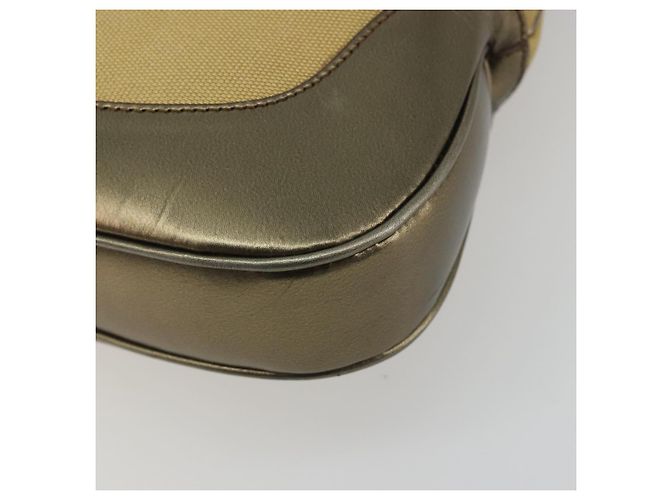 Borsa GUCCI GG Canvas Jackie Sherry Line Gold 001 3306 Auth 192254V D'oro - vista 13