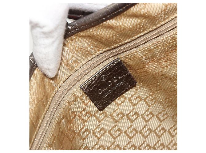 Borsa GUCCI GG Canvas Jackie Sherry Line Gold 001 3306 Auth 192254V D'oro - vista 16