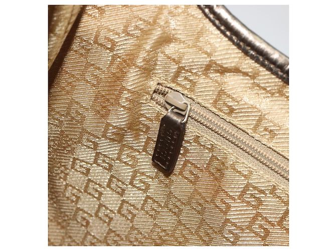 Borsa GUCCI GG Canvas Jackie Sherry Line Gold 001 3306 Auth 192254V D'oro - vista 20