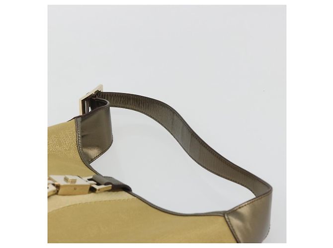 Borsa GUCCI GG Canvas Jackie Sherry Line Gold 001 3306 Auth 192254V D'oro - vista 8