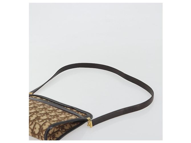 Borsa a Spalla Christian Dior Trotter Canvas Beige Oro Autentica ep15620A D'oro - vista 8