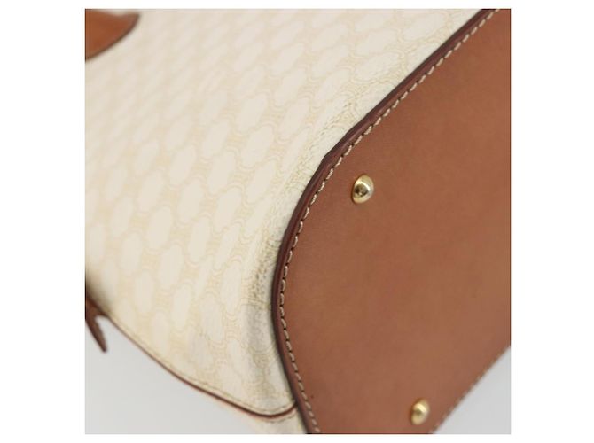 Céline CELINE Macadam Canvas Handtasche PVC Leder Weißgold Authentisch ep15611 Golden - Ansicht 11