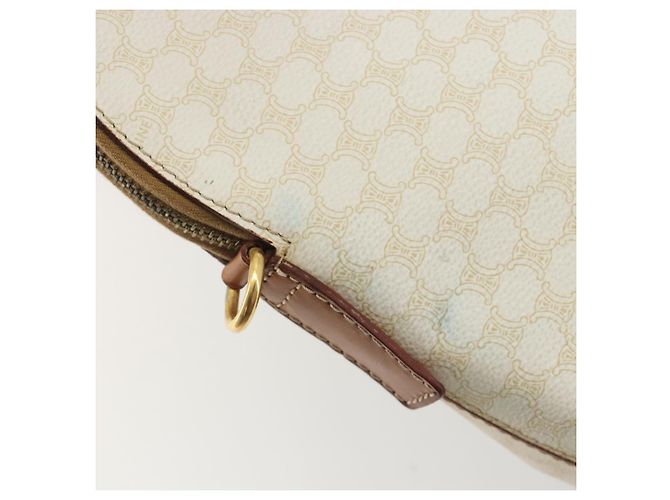 Céline CELINE Macadam Canvas Handtasche PVC Leder Weißgold Authentisch ep15611 Golden - Ansicht 14