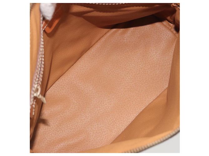 Céline CELINE Macadam Canvas Handtasche PVC Leder Weißgold Authentisch ep15611 Golden - Ansicht 17