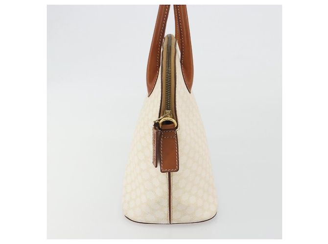 Céline CELINE Macadam Canvas Handtasche PVC Leder Weißgold Authentisch ep15611 Golden - Ansicht 5