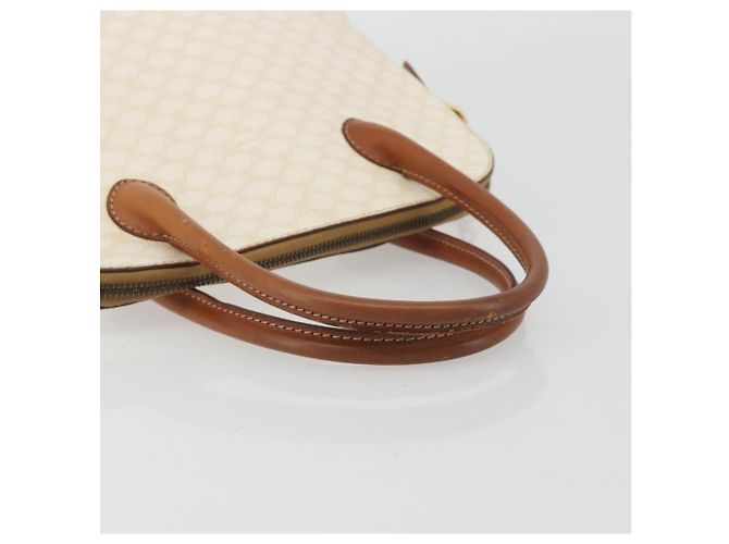 Céline CELINE Macadam Canvas Handtasche PVC Leder Weißgold Authentisch ep15611 Golden - Ansicht 7