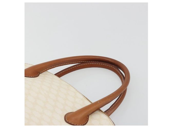 Céline CELINE Macadam Canvas Handtasche PVC Leder Weißgold Authentisch ep15611 Golden - Ansicht 8