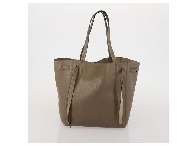 Céline Borsa Tote CELINE in pelle e tela 2 Set Beige Blue Auth 192810 - vista 10