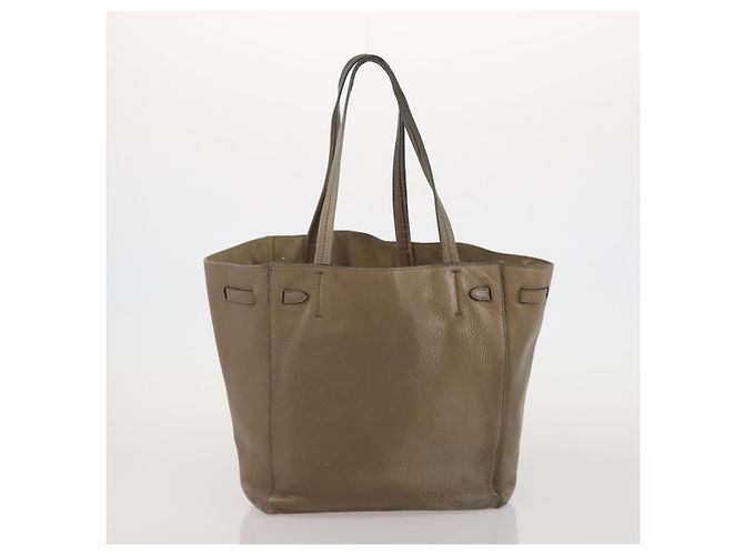 Céline Borsa Tote CELINE in pelle e tela 2 Set Beige Blue Auth 192810 - vista 11