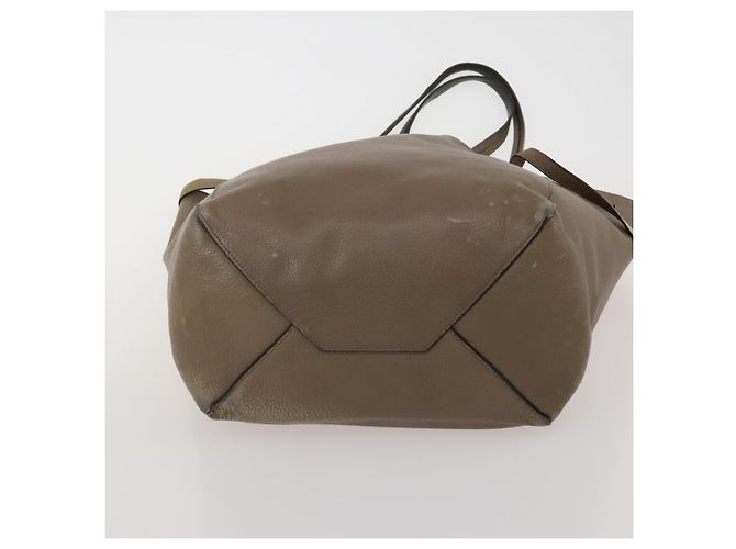 Céline Borsa Tote CELINE in pelle e tela 2 Set Beige Blue Auth 192810 - vista 15