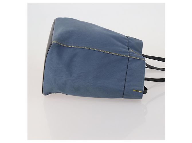 Céline Borsa Tote CELINE in pelle e tela 2 Set Beige Blue Auth 192810 - vista 4