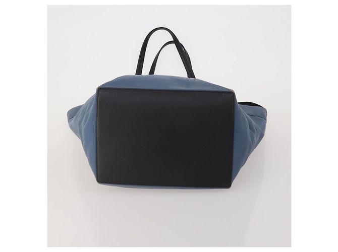 Céline Borsa Tote CELINE in pelle e tela 2 Set Beige Blue Auth 192810 - vista 7