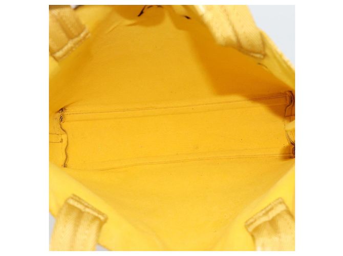 Borsa a mano PRADA in pelle gialla Auth BA14118 Giallo - vista 10