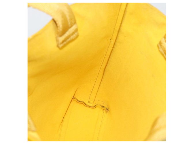 Borsa a mano PRADA in pelle gialla Auth BA14118 Giallo - vista 18