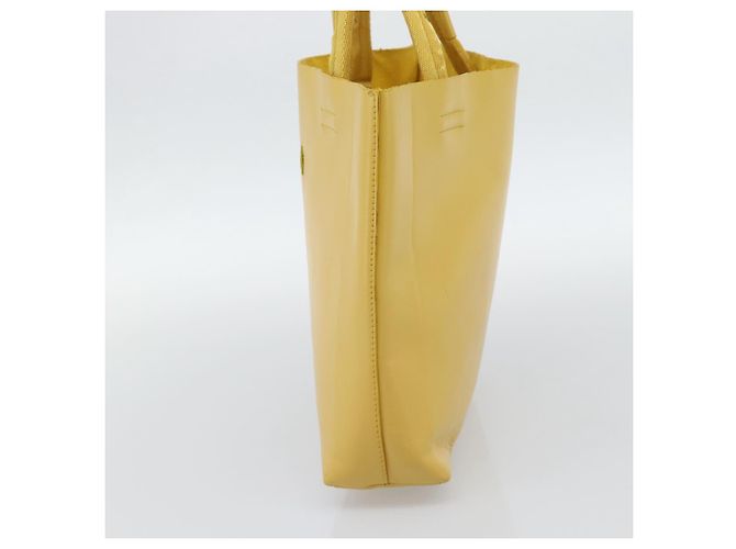 Borsa a mano PRADA in pelle gialla Auth BA14118 Giallo - vista 4