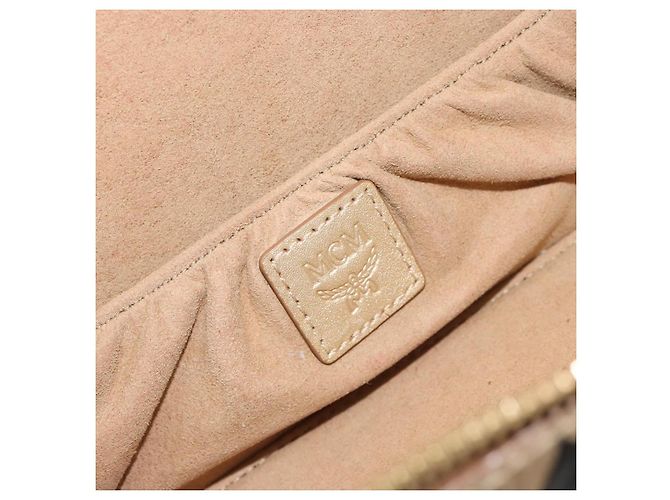 Borsa a Spalla MCM Vanity in Pelle Gold Auth ki6703A D'oro - vista 18