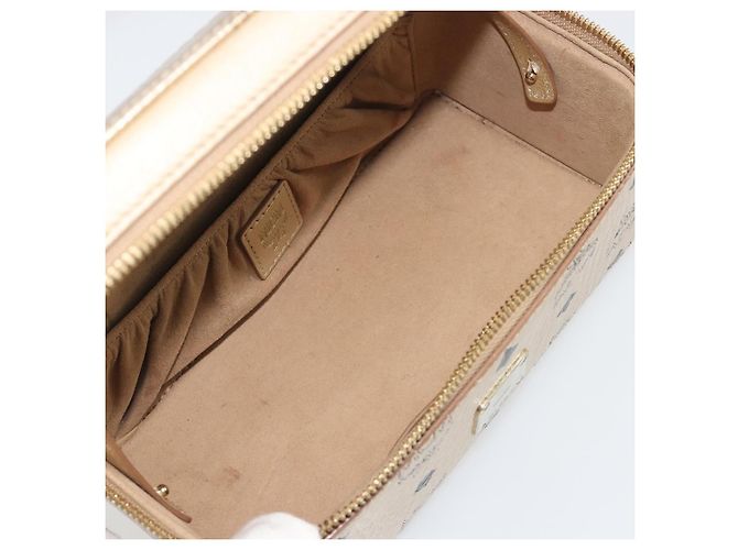 Borsa a Spalla MCM Vanity in Pelle Gold Auth ki6703A D'oro - vista 19
