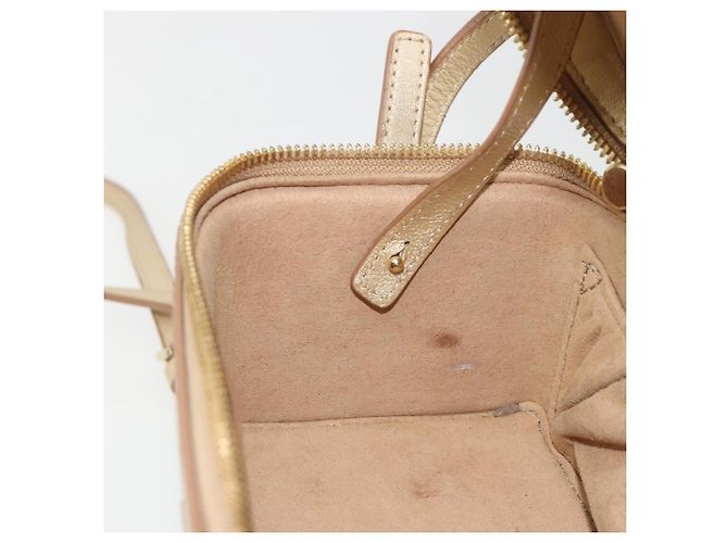 Borsa a Spalla MCM Vanity in Pelle Gold Auth ki6703A D'oro - vista 21