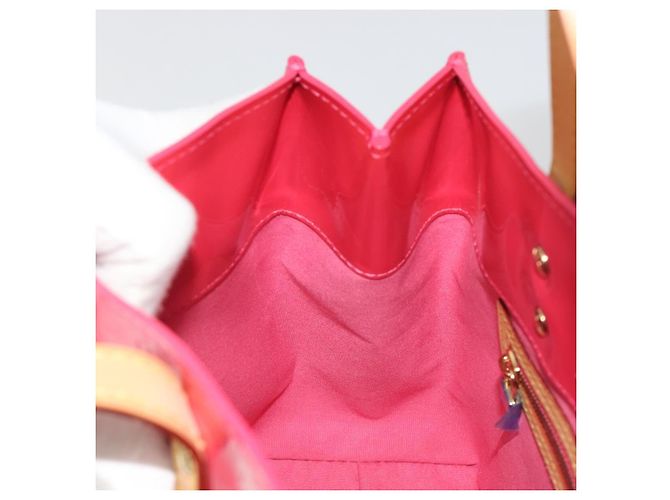 LOUIS VUITTON Borsa Monogram Vernis Reade PM Fuchsia Pink M91221 LV Auth am12061V Rosa Fuschia - vista 20
