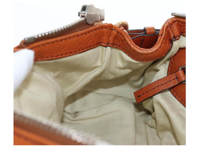 Chloé Bolso Chloe Paddington de piel marrón con detalles en tono dorado Auth ki6714M Castaño - vista 20