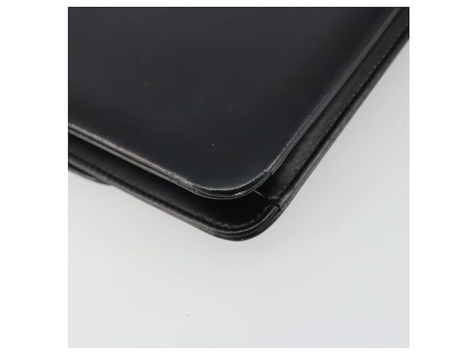 Borsa a tracolla con catena Christian Dior in pelle nera e finiture dorate Auth ep15162 Nero - vista 13