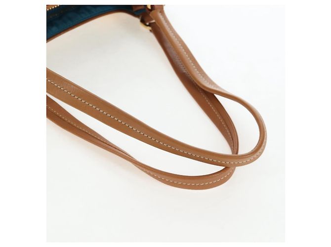 PRADA Venice Pattern Handtasche Canvas Multicolor Gold Authentisch 192606SAV Mehrfarben Golden - Ansicht 7