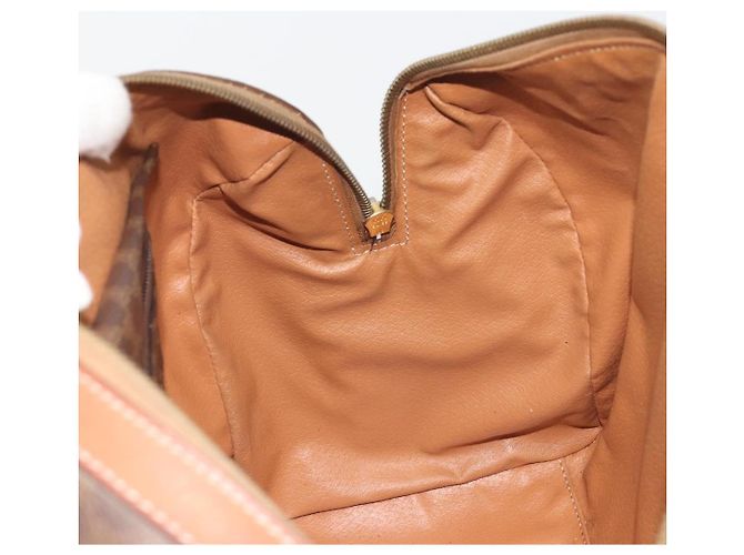 Céline Borsa Boston CELINE in tela Macadam PVC Pelle Marrone Oro Auth 194053 D'oro - vista 19