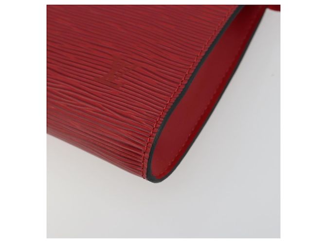LOUIS VUITTON Epi Pochette Accessoires Pochette Rossa M52947 LV Auth am12093V Rosso - vista 14