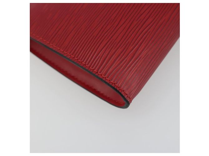 LOUIS VUITTON Epi Pochette Accessoires Pochette Rossa M52947 LV Auth am12093V Rosso - vista 17