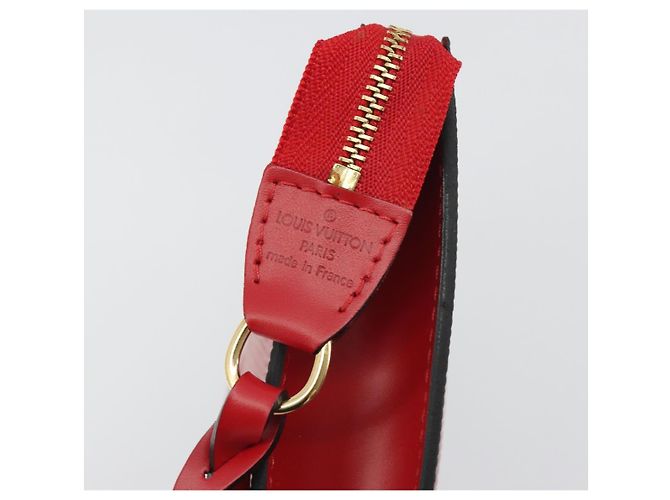 LOUIS VUITTON Epi Pochette Accessoires Pochette Rossa M52947 LV Auth am12093V Rosso - vista 18
