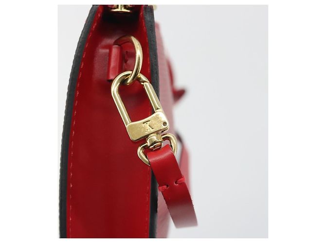 LOUIS VUITTON Epi Pochette Accessoires Pochette Rossa M52947 LV Auth am12093V Rosso - vista 19