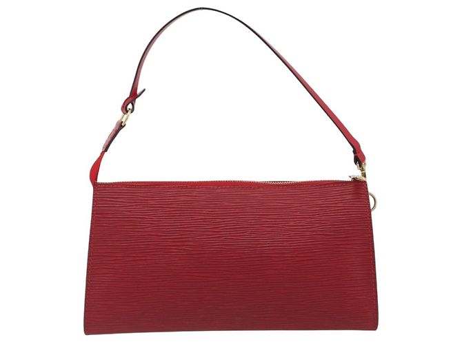 LOUIS VUITTON Epi Pochette Accessoires Pochette Rossa M52947 LV Auth am12093V Rosso - vista 2