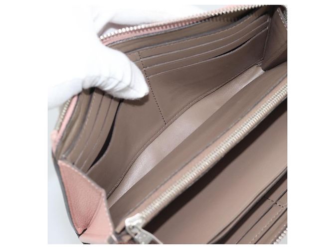 LOUIS VUITTON Portefeuille Comet Long Wallet Leather Pink M63103 LV Auth ar14108 Rosa - vista 10