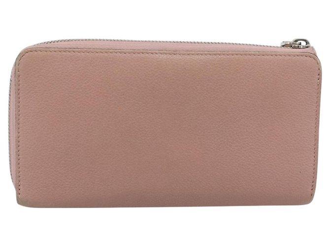 LOUIS VUITTON Portefeuille Comet Long Wallet Leather Pink M63103 LV Auth ar14108 Rosa - vista 2