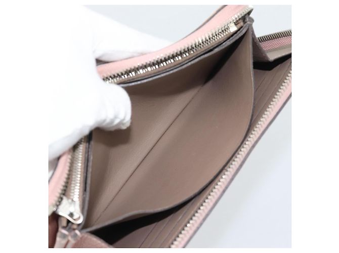 LOUIS VUITTON Portefeuille Comet Long Wallet Leather Pink M63103 LV Auth ar14108 Rosa - vista 22