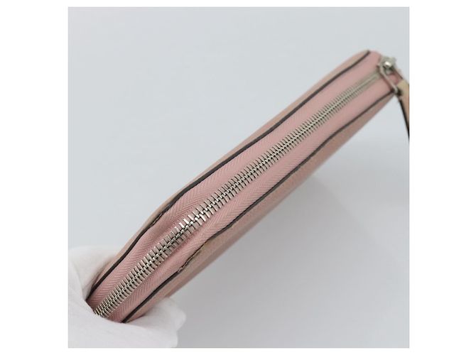 LOUIS VUITTON Portefeuille Comet Long Wallet Leather Pink M63103 LV Auth ar14108 Rosa - vista 5