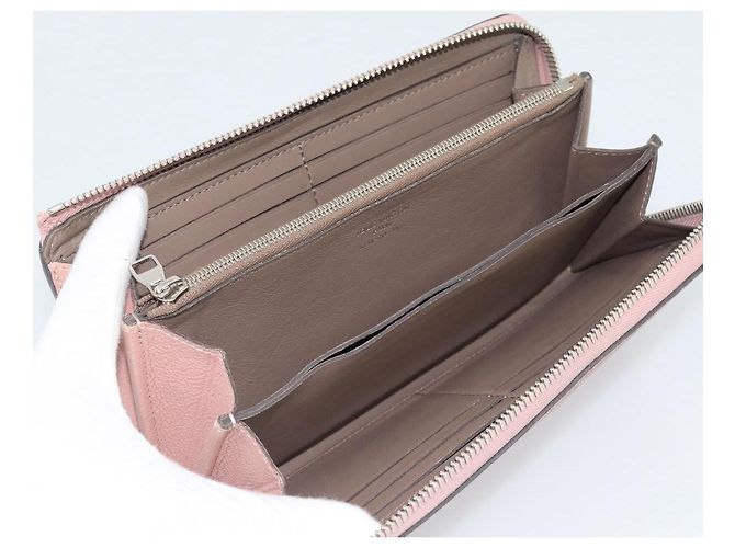 LOUIS VUITTON Portefeuille Comet Long Wallet Leather Pink M63103 LV Auth ar14108 Rosa - vista 9