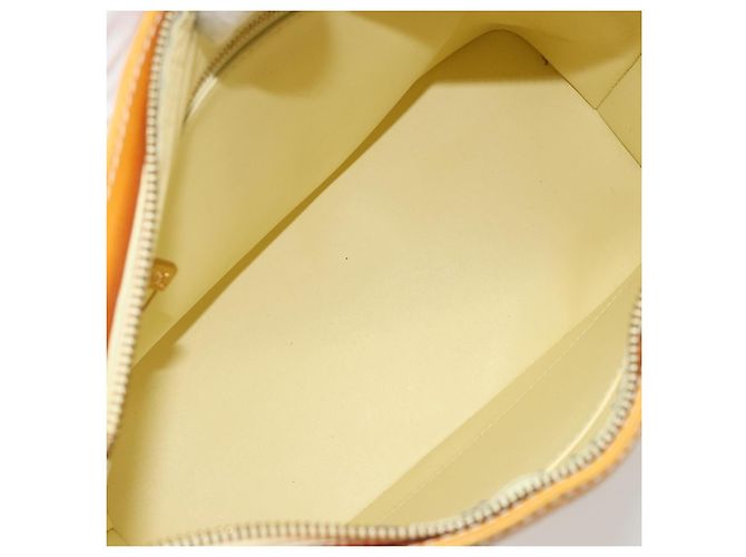 LOUIS VUITTON Borsa Monogram Vernis Houston Lime Yellow M91055 Auth ep15500 D'oro - vista 11